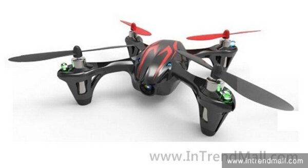 Hubsan H107C เครื่องบินบังคับวิทยุ พร้อมกล้องความละเอียด 720p (สีดำแถบแดง)