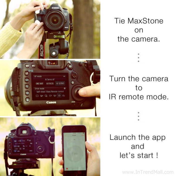MaxStone (สายลั่นชัตเตอร์อัจฉริยะ) - สีขาว