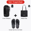 Set TROPICFEEL : Cruiser Backpack + Shopper Bag + Havasu Flip Flop Core Black