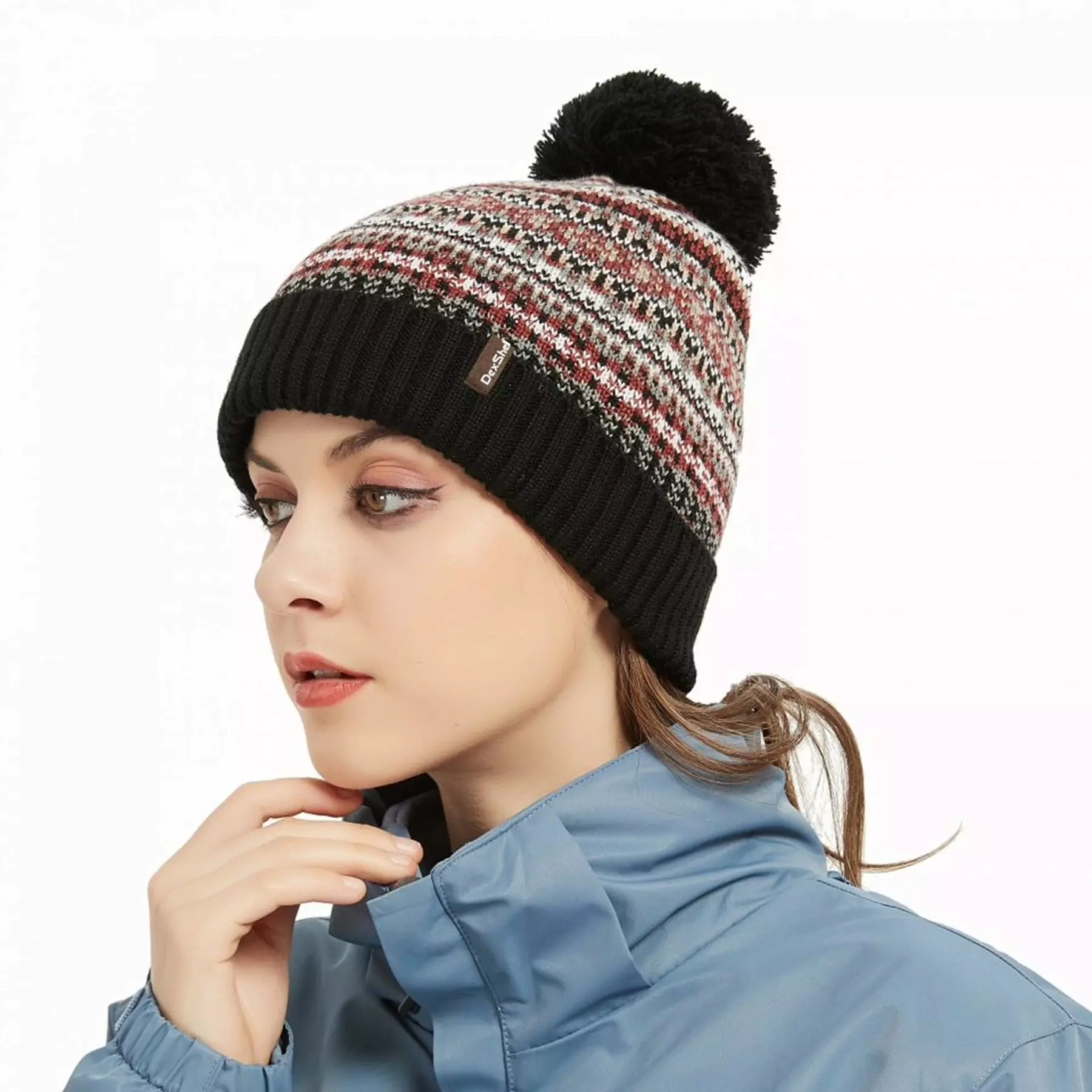 49 Beanie Fair Isle Pompom Bohemia – Multicolor L+XL-2 – WEBP