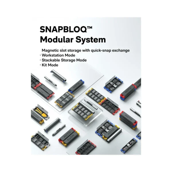 HOTO - SNAPBLOQ™ S-A01 Electric Precision Screwdriver Master Set (56-Piece)