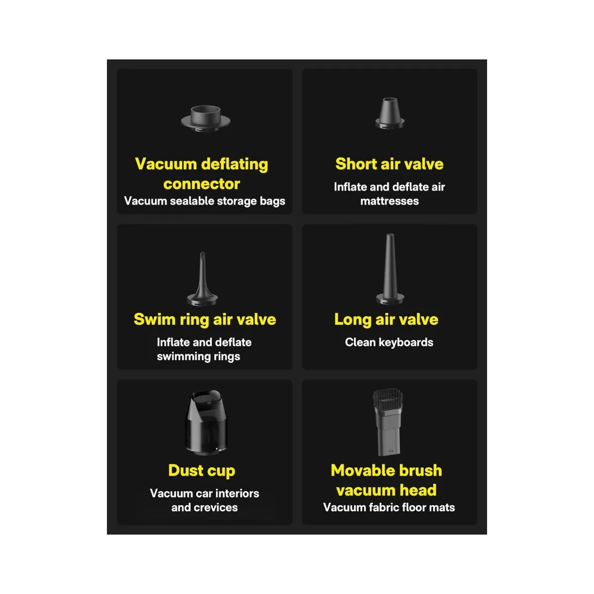 HOTO - Car Vacuum/Handheld/BlowVac Vacuum