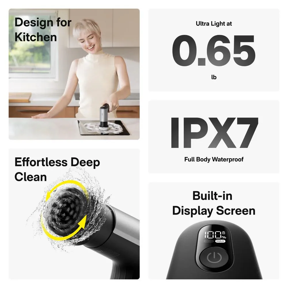 HOTO - Grip Cordless Spin Scrubber