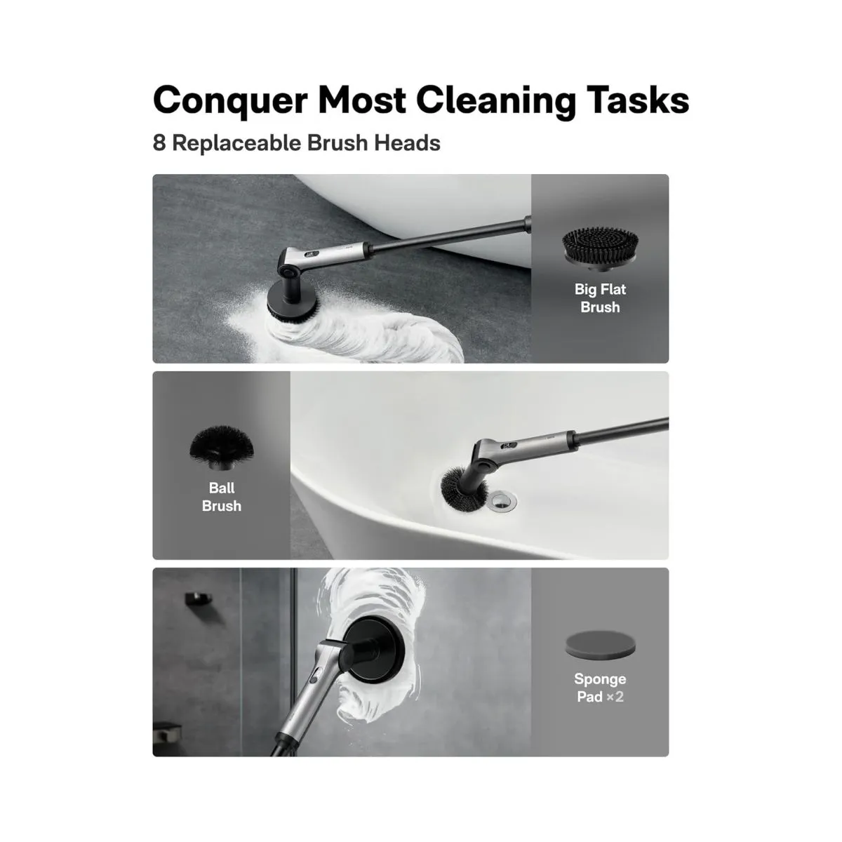 HOTO - Flexi Cordless Spin Scrubber