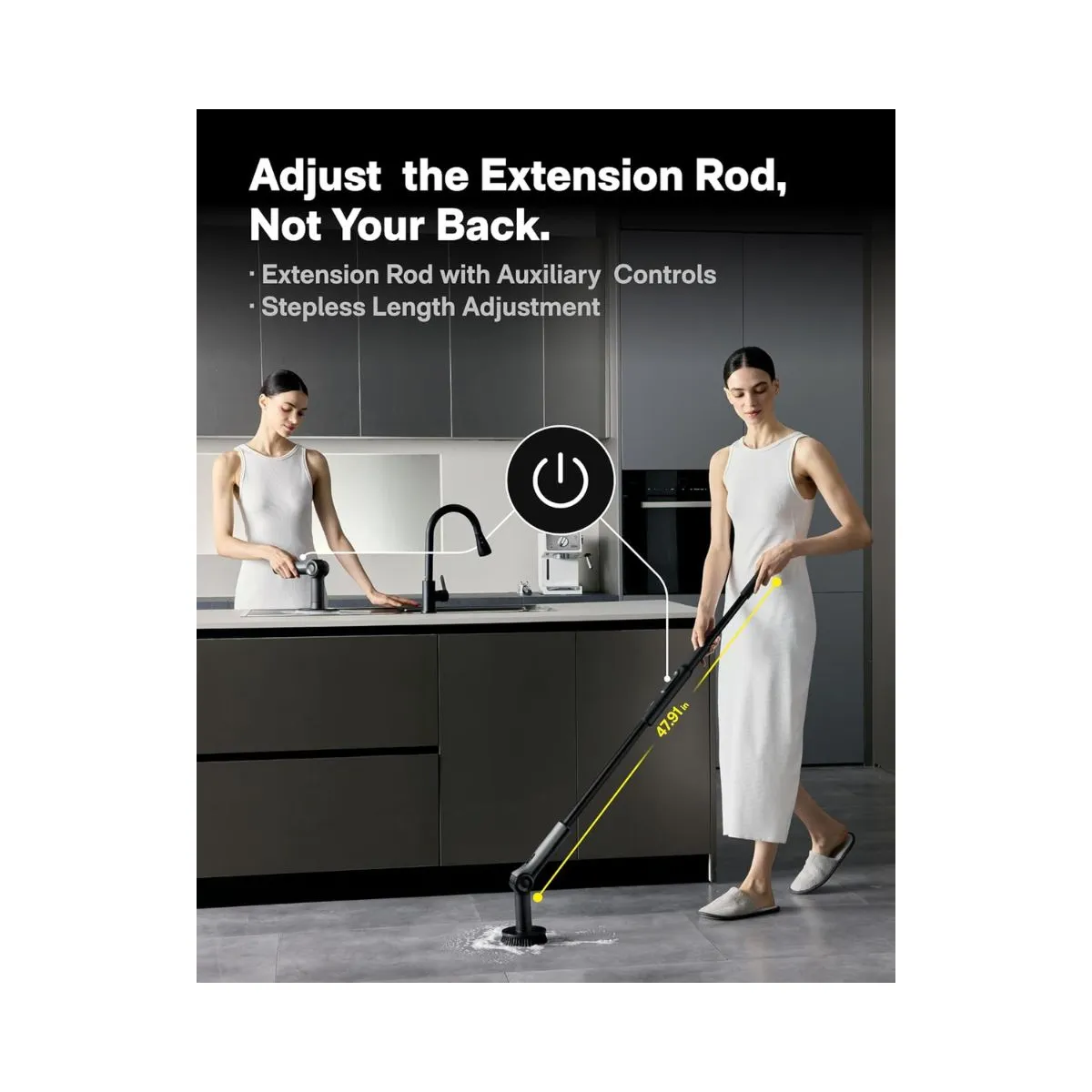 HOTO - Flexi Cordless Spin Scrubber