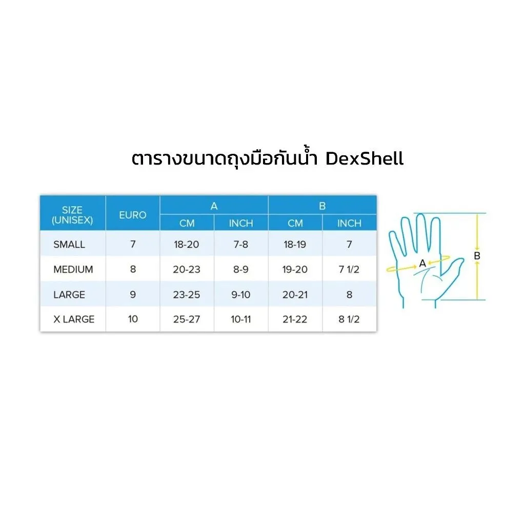 DexShell ถุงมือกันน้ำ Ultra Thin Running Gloves