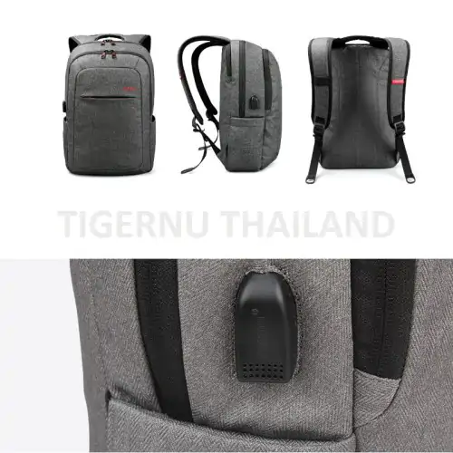กระเป๋าโน๊ตบุ๊ค กระเป๋าเป้ TIGERNU รุ่น T-B3090A USB