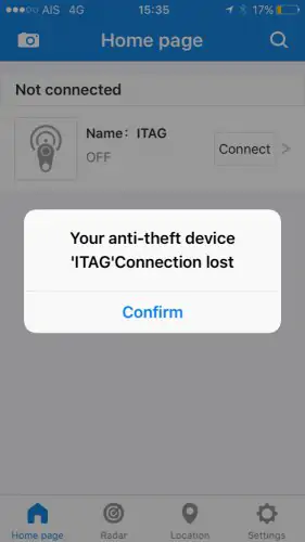 TIGERNU Anti-lost tracker (อุปกรณ์ป้องกันการสูญหาย)