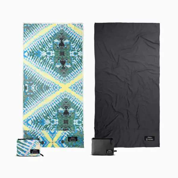 Matador x Volcom Packable Beach Towel – Tie Dye+Grey