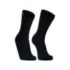 2 Ultra Thin Crew Socks – Black L