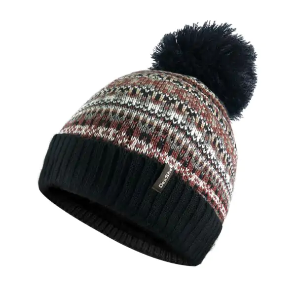 48 Beanie Fair Isle Pompom Bohemia – Multicolor L+XL-1