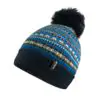 51 Beanie Fair Isle Pompom Bohemia – Blue Bohemia L+XL-1