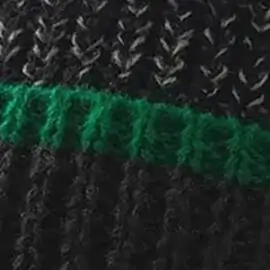 Cuffed Beanie - Green edge